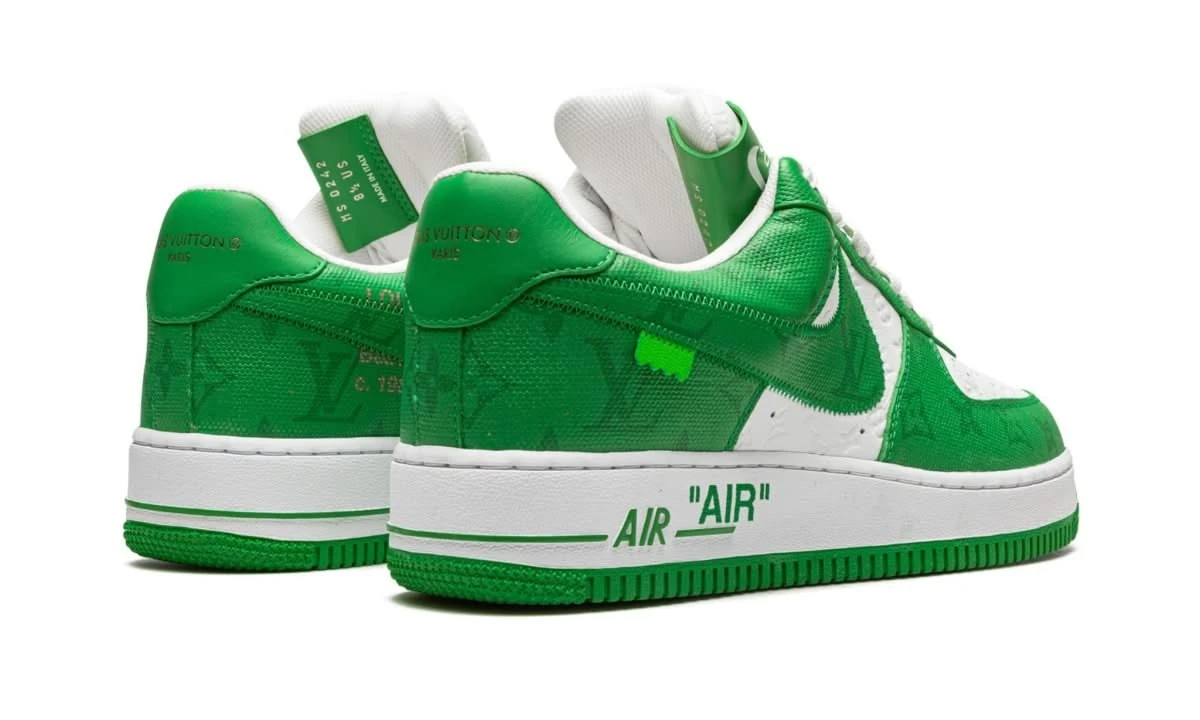 Nike Air Force 1 Low Louis Vuitton White Green 5 Nike Air Force 1 Low Louis Vuitton White Green – Image 3