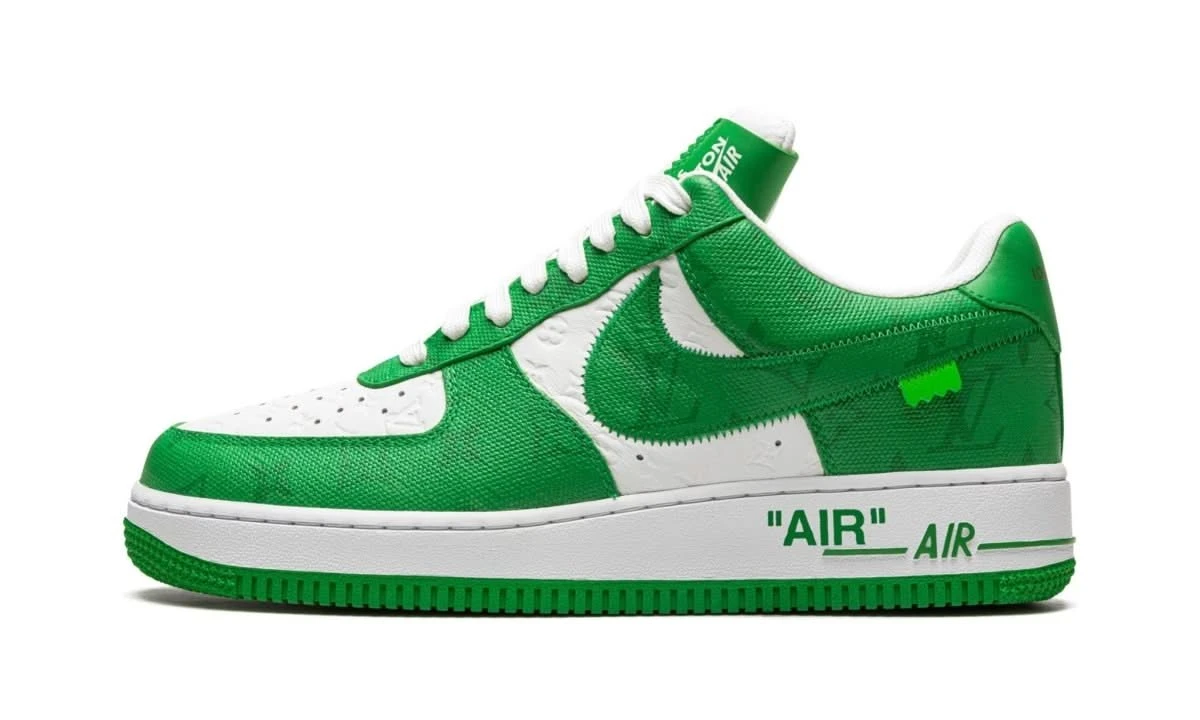 Nike Air Force 1 Low Louis Vuitton White Green 3 Nike Air Force 1 Low Louis Vuitton White Green