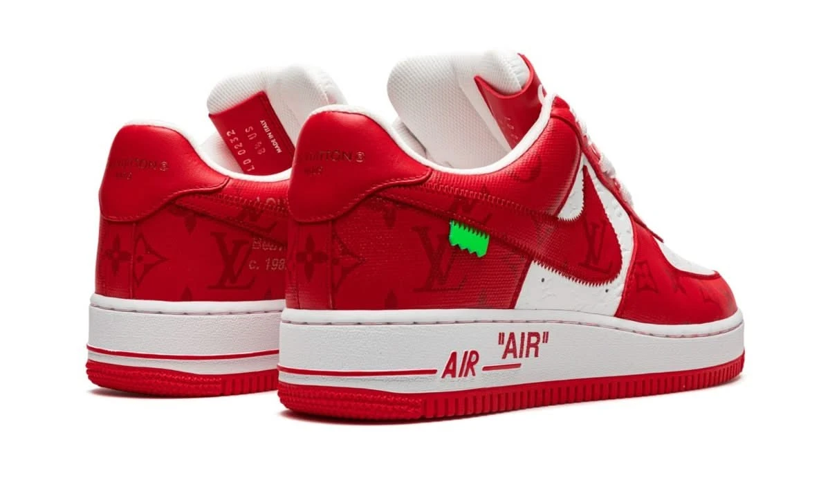 Nike Air Force 1 Low Louis Vuitton White Red 5 Nike Air Force 1 Low Louis Vuitton White Red – Image 3