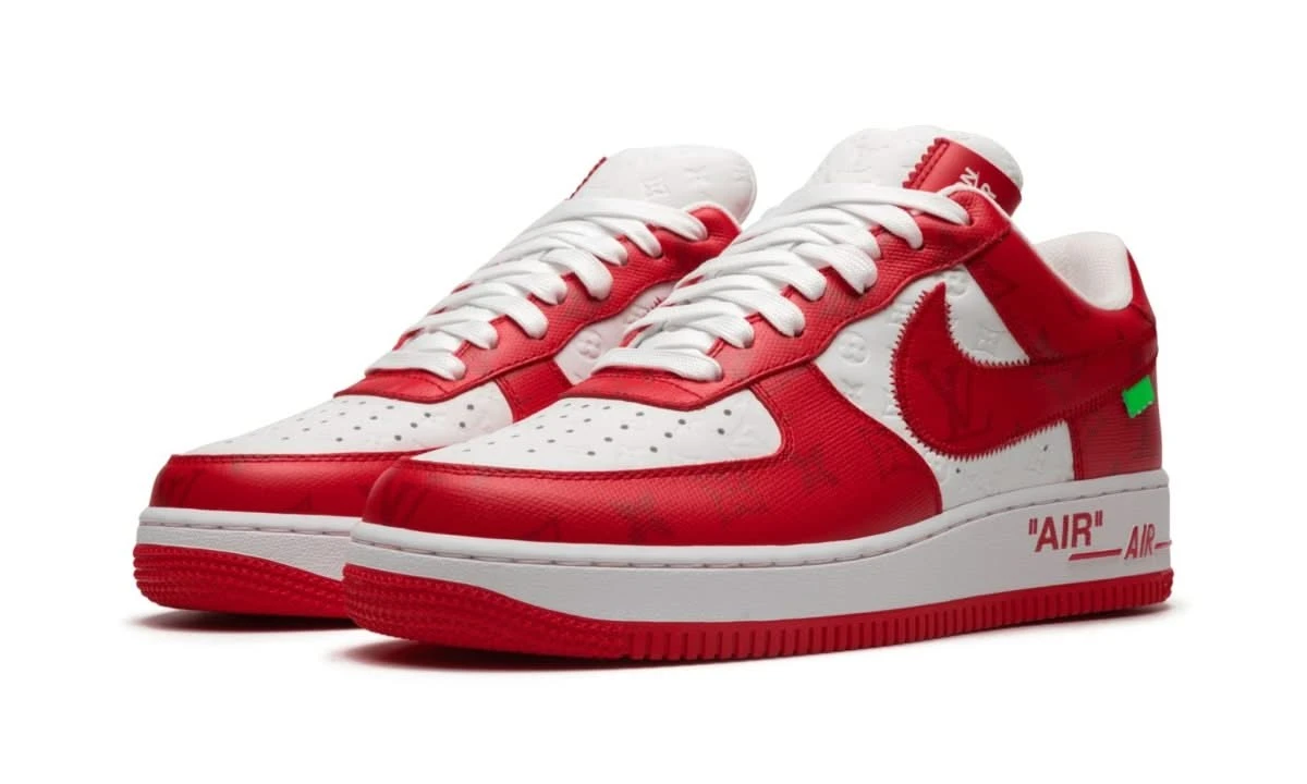 Nike Air Force 1 Low Louis Vuitton White Red 4 Nike Air Force 1 Low Louis Vuitton White Red – Image 2