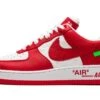 Nike Air Force 1 Low Louis Vuitton White Red 2 Nike Air Force 1 Low Louis Vuitton White Red -MNR BOUTIQUE air force 1 low louis vuitton white red 906764