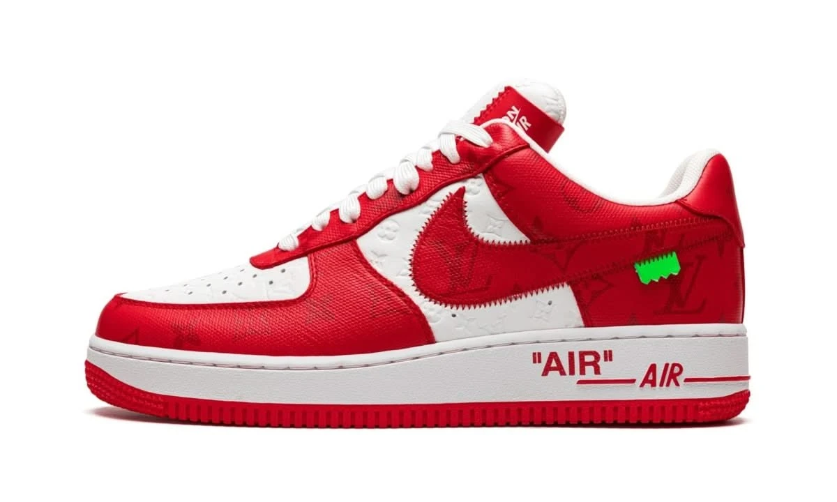 Nike Air Force 1 Low Louis Vuitton White Red 3 Nike Air Force 1 Low Louis Vuitton White Red