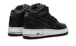 Nike Air Force 1 Mid Stussy All Black 7 Nike Air Force 1 Mid Stussy All Black -MNR BOUTIQUE air force 1 mid stussy all black 484507