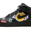 Nike Air Force 1 Mid Supreme NBA Black 1 Nike Air Force 1 Mid Supreme NBA Black -MNR BOUTIQUE air force 1 mid supreme nba black 432169