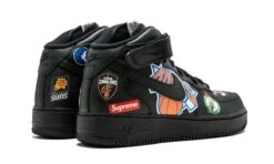 Nike Air Force 1 Mid Supreme NBA Black 7 Nike Air Force 1 Mid Supreme NBA Black -MNR BOUTIQUE air force 1 mid supreme nba black 904747