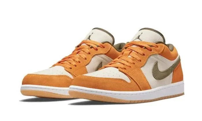 Air Jordan 1 Low Orange Olive 4 Air Jordan 1 Low Orange Olive – Image 2