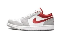 Air Jordan 1 Low SE Light Smoke Grey Gym Red