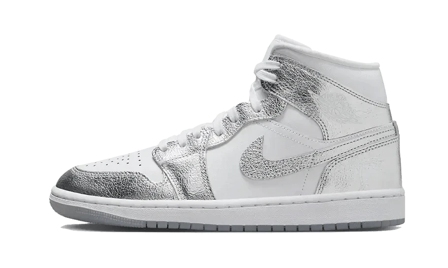 Air Jordan 1 Mid Crinkled Chrome 3 Air Jordan 1 Mid Crinkled Chrome