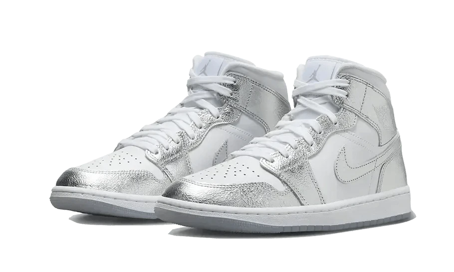 Air Jordan 1 Mid Crinkled Chrome 4 Air Jordan 1 Mid Crinkled Chrome – Image 2