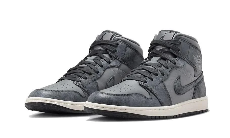 Air Jordan 1 Mid Distressed Smoke Grey 4 Air Jordan 1 Mid Distressed Smoke Grey – Image 2