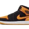 Air Jordan 1 Mid Fat Tongue Black Orange -MNR BOUTIQUE air jordan 1 mid fat tongue black orange 856245