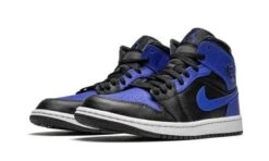 Air Jordan 1 Mid Hyper Royal Tumbled Leather -MNR BOUTIQUE air jordan 1 mid hyper royal tumbled leather 111032