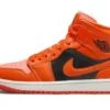 Air Jordan 1 Mid Orange Black -MNR BOUTIQUE air jordan 1 mid orange black mnr sneakers 1