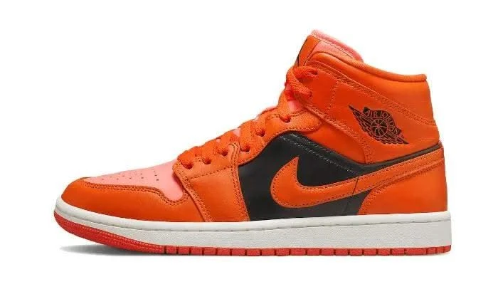 Air Jordan 1 Mid Orange Black 3 Air Jordan 1 Mid Orange Black