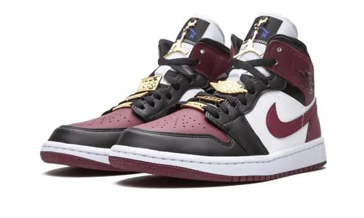 Air Jordan 1 Mid SE Black Dark Beetroot 4 Air Jordan 1 Mid SE Black Dark Beetroot – Image 2