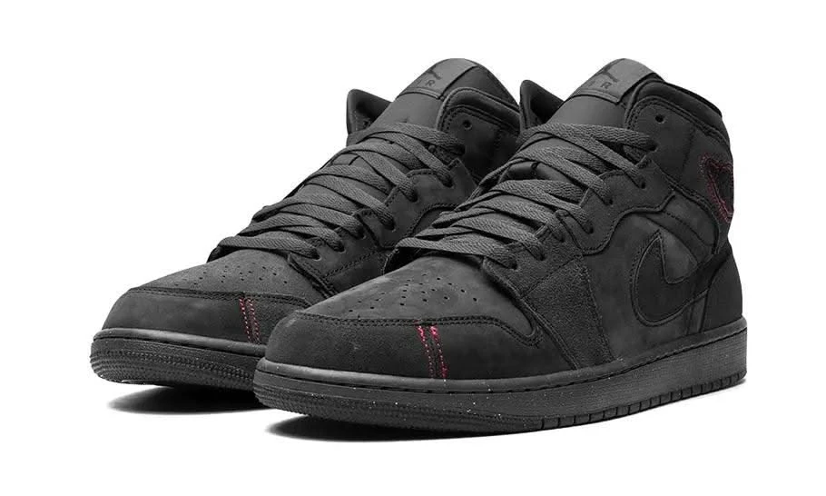 Air Jordan 1 Mid SE Craft Grey Red 4 Air Jordan 1 Mid SE Craft Grey Red – Image 2