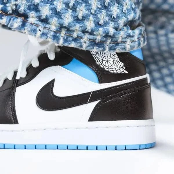 Air Jordan 1 Mid University Black White 9 Air Jordan 1 Mid University Black White – Image 7