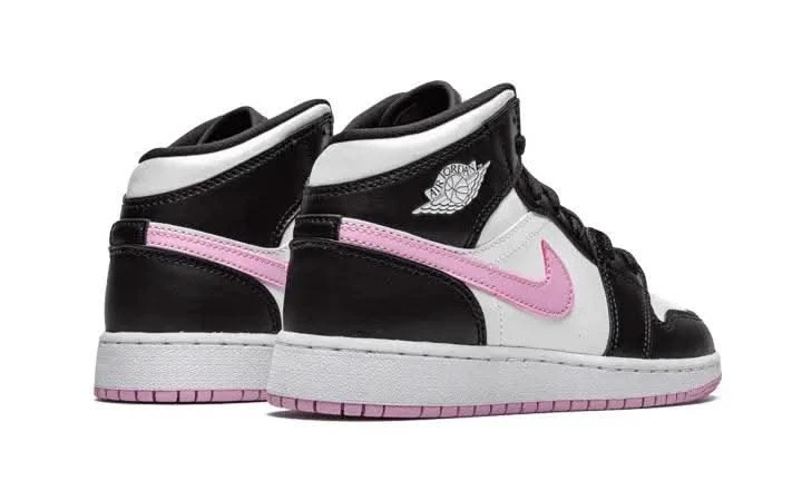 Air Jordan 1 Mid White Black Light Arctic Pink 5 Air Jordan 1 Mid White Black Light Arctic Pink – Image 3