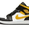 Air Jordan 1 Mid White Pollen Black -MNR BOUTIQUE air jordan 1 mid white pollen black 586509