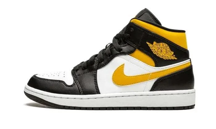 Air Jordan 1 Mid White Pollen Black 3 Air Jordan 1 Mid White Pollen Black