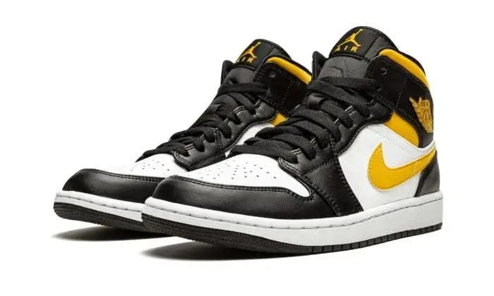 Air Jordan 1 Mid White Pollen Black 4 Air Jordan 1 Mid White Pollen Black – Image 2