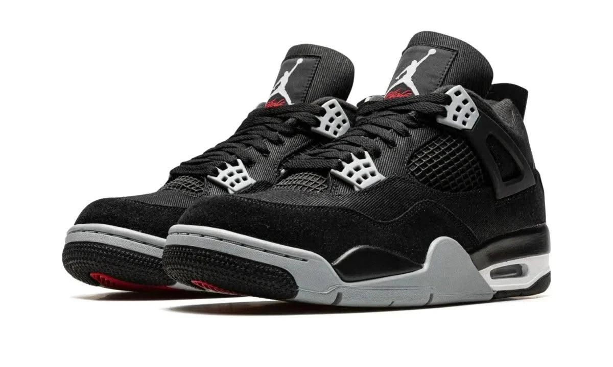 Air Jordan 4 Black Canvas 4 Air Jordan 4 Black Canvas – Image 2