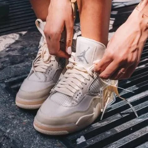 Air Jordan 4 Retro Off-White Sail 8 Air Jordan 4 Retro Off-White Sail – Image 6