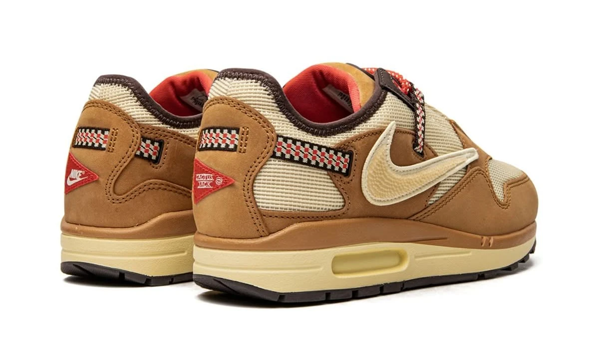 Nike Air Max 1 Travis Scott Cactus Jack Wheat Lemon Drop 5 Nike Air Max 1 Travis Scott Cactus Jack Wheat Lemon Drop – Image 3