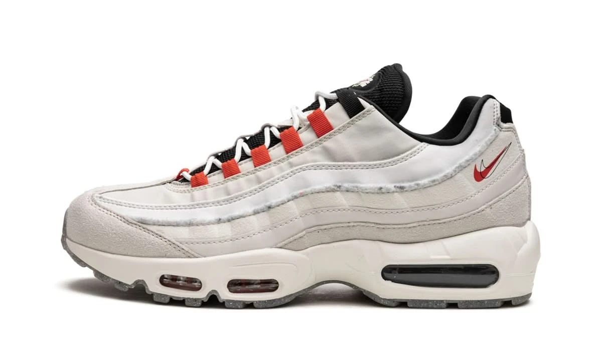 Nike Air Max 95 Light Bone Habanero Red 3 Nike Air Max 95 Light Bone Habanero Red
