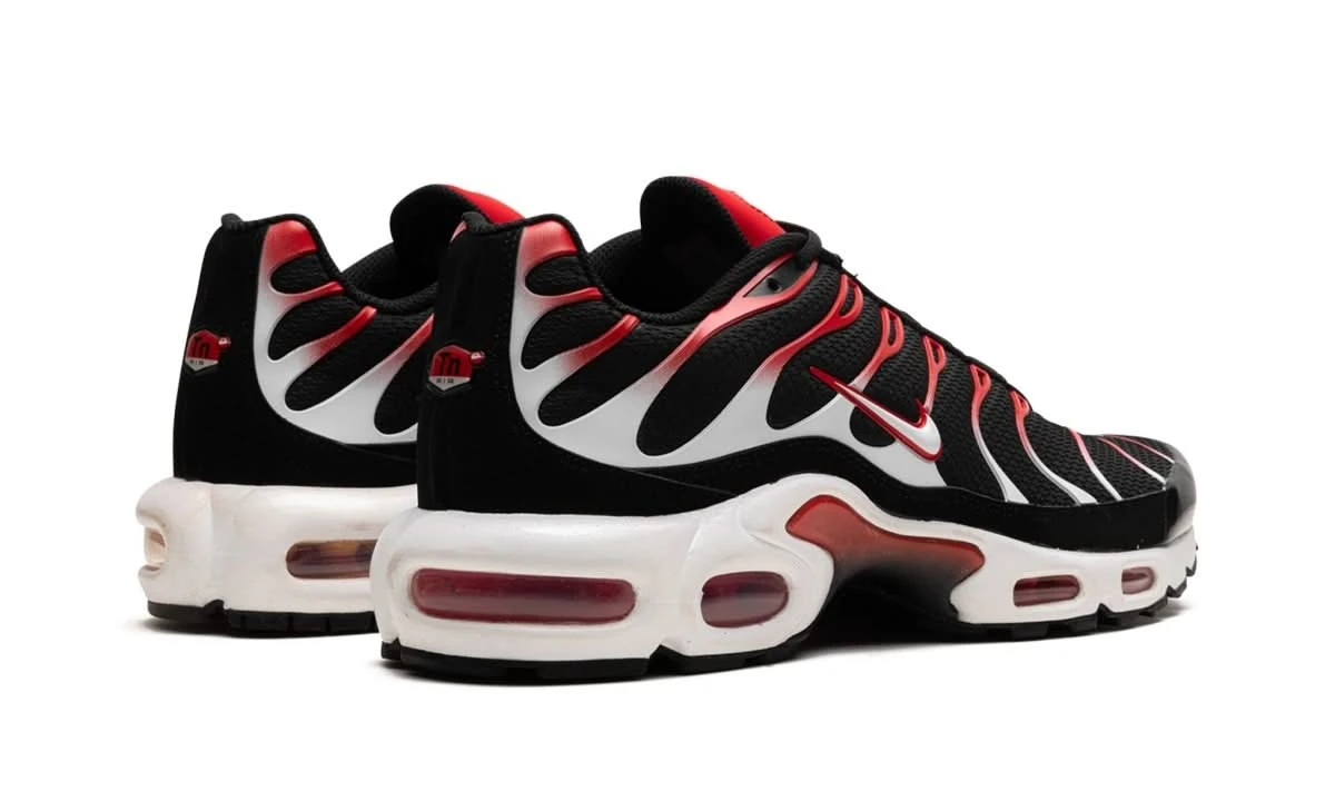 Nike Air Max Plus Black White University Red 5 Nike Air Max Plus Black White University Red – Image 3