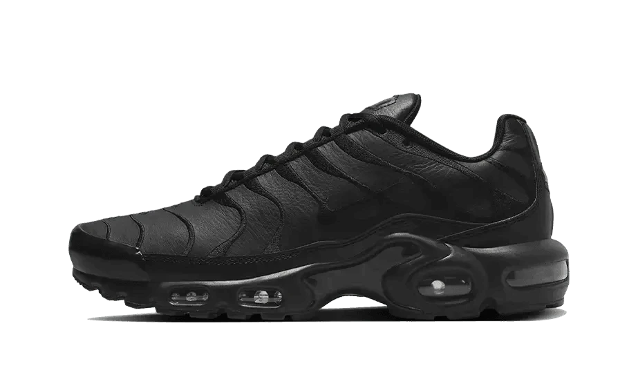 Nike Air Max Plus Triple Black Leather 3 Nike Air Max Plus Triple Black Leather