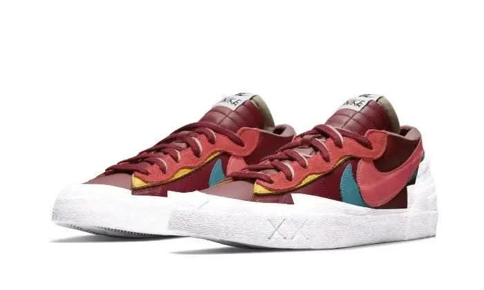 Nike Blazer Low Sacai Kaws Team Red 4 Nike Blazer Low Sacai Kaws Team Red – Image 2