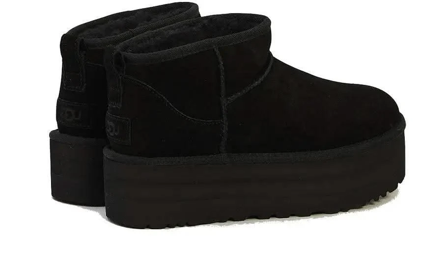 Ugg Classic Ultra Mini Platform Black 5 Ugg Classic Ultra Mini Platform Black – Image 3