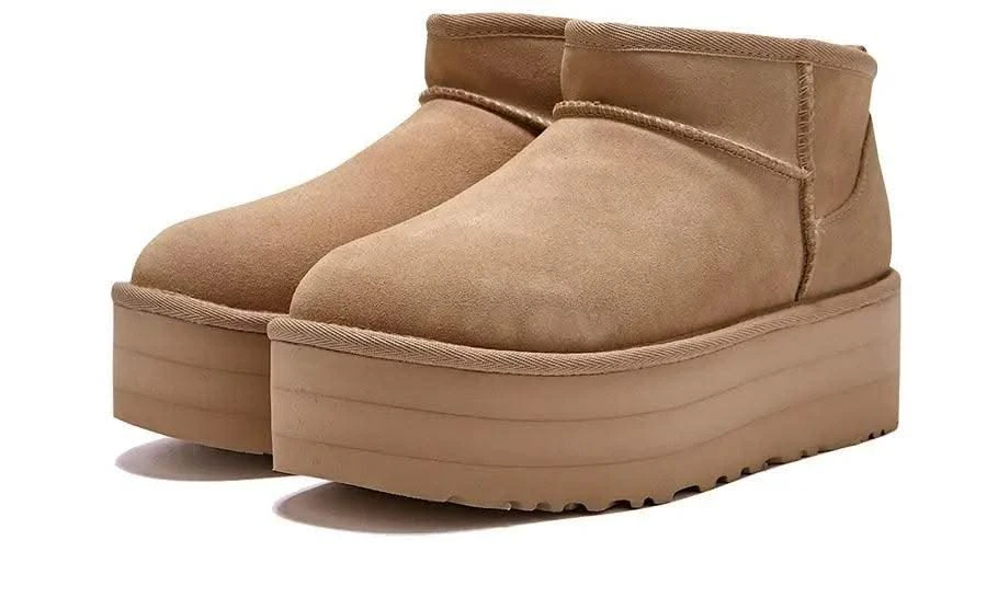 Ugg Classic Ultra Mini Platform Boot Mustard Seed 4 Ugg Classic Ultra Mini Platform Boot Mustard Seed – Image 2