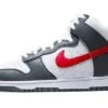 Nike Dunk High Embossed Basketball Grey Red 2 Nike Dunk High Embossed Basketball Grey Red -MNR BOUTIQUE dunk high embossed basketball grey red 196935