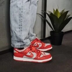 Nike Dunk Low Off-White University Red -MNR BOUTIQUE dunk low off white university red 815570