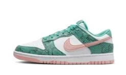 Nike Dunk Low Snakeskin Washed Teal Bleached Coral