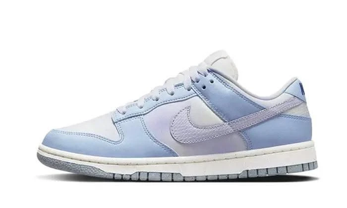 Nike Dunk Low White Blue Airbrush 3 Nike Dunk Low White Blue Airbrush