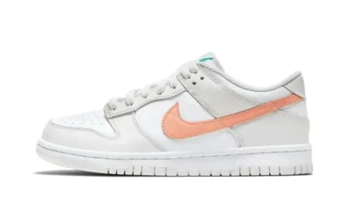 Nike Dunk Low White Bone Peach Aqua 3 Nike Dunk Low White Bone Peach Aqua