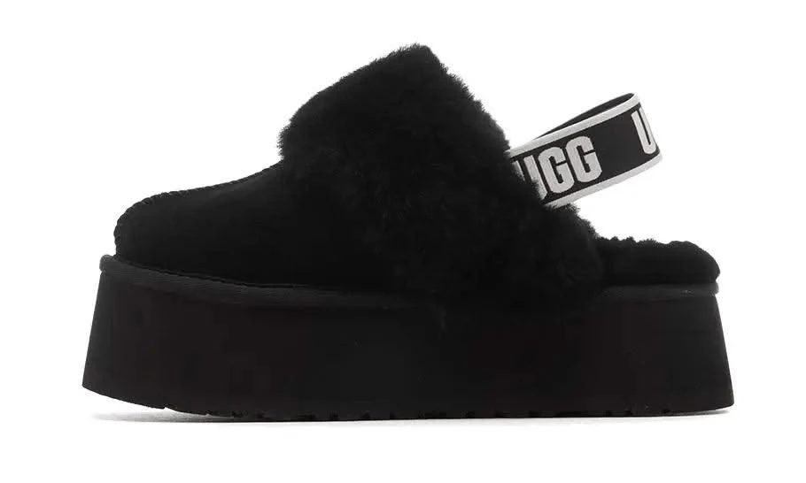 Ugg Funkette Slipper Black 3 Ugg Funkette Slipper Black
