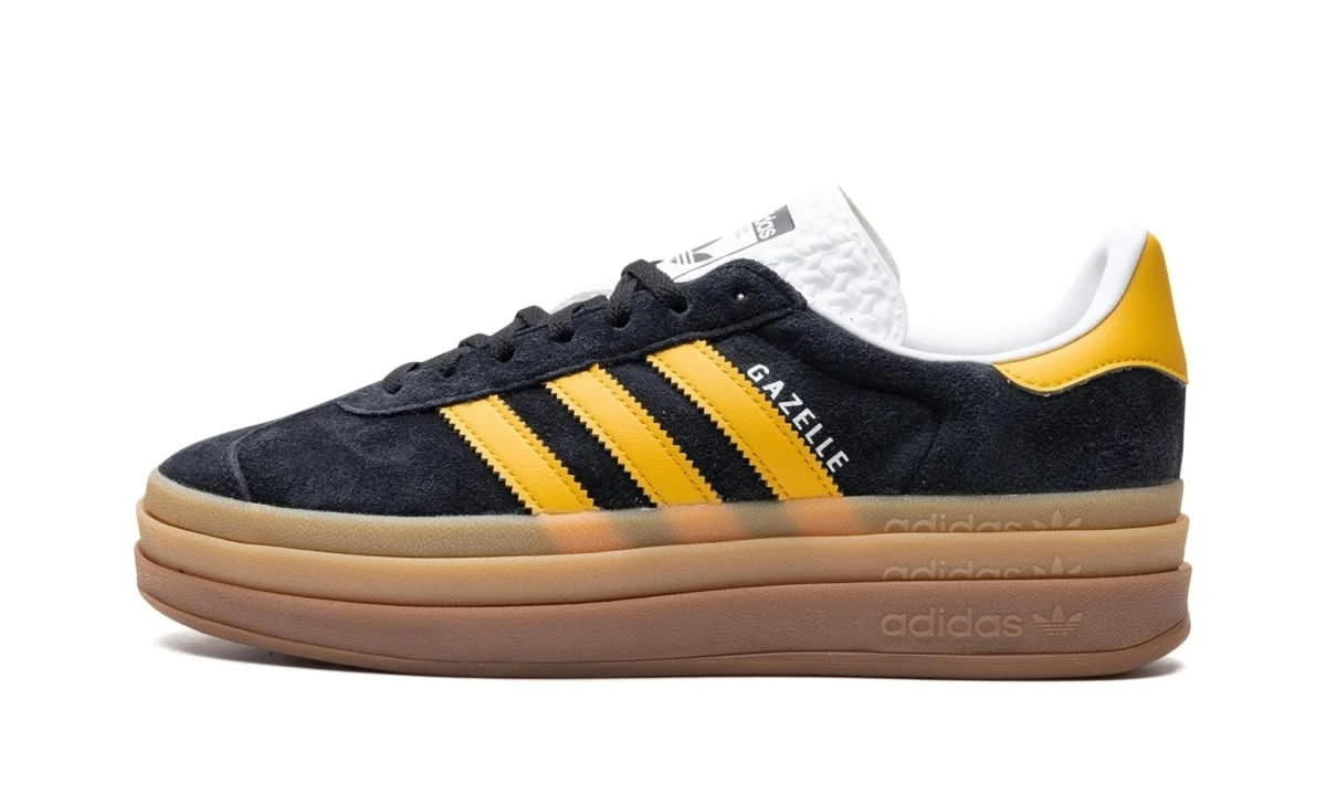 ADIDAS Gazelle Bold Black Bold Gold 3 ADIDAS Gazelle Bold Black Bold Gold