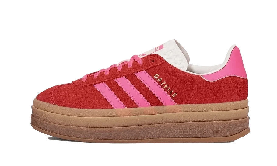 ADIDAS Gazelle Bold Collegiate Red Lucid Pink 3 ADIDAS Gazelle Bold Collegiate Red Lucid Pink