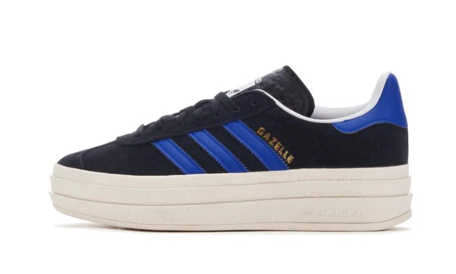 ADIDAS Gazelle Bold Core Black Lucid Blue 3 ADIDAS Gazelle Bold Core Black Lucid Blue