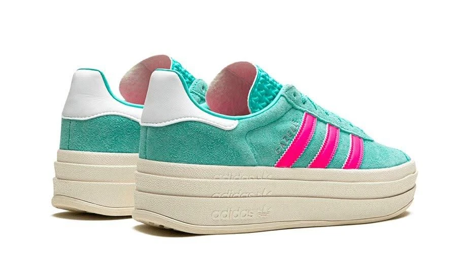 ADIDAS Gazelle Bold Flash Aqua Lucid Pink 5 ADIDAS Gazelle Bold Flash Aqua Lucid Pink – Image 3