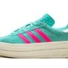 ADIDAS Gazelle Bold Flash Aqua Lucid Pink -MNR BOUTIQUE gazelle bold flash aqua lucid pink 698836