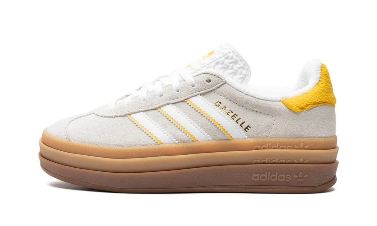 ADIDAS Gazelle Bold Ivory Bold Gold 3 ADIDAS Gazelle Bold Ivory Bold Gold