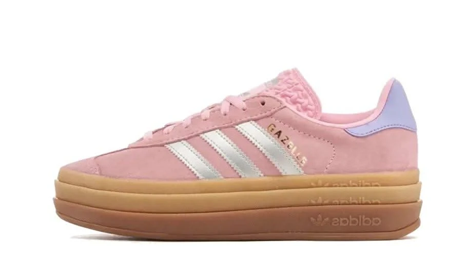 ADIDAS Gazelle Bold True Pink Silver 3 ADIDAS Gazelle Bold True Pink Silver