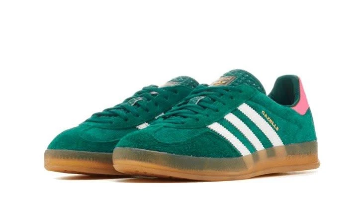 ADIDAS Gazelle Indoor Collegiate Green Lucid Pink 4 ADIDAS Gazelle Indoor Collegiate Green Lucid Pink – Image 2