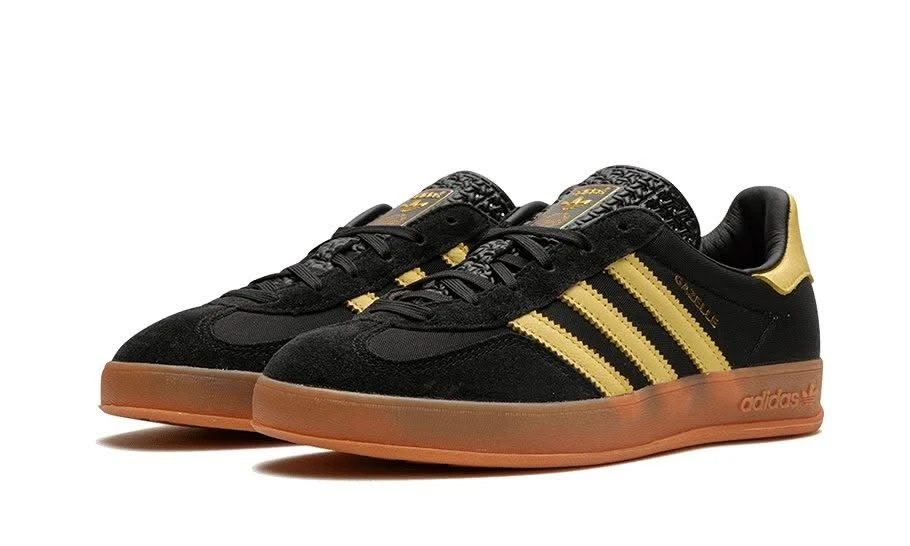 ADIDAS Gazelle Indoor Core Black Almost Yellow 4 ADIDAS Gazelle Indoor Core Black Almost Yellow – Image 2
