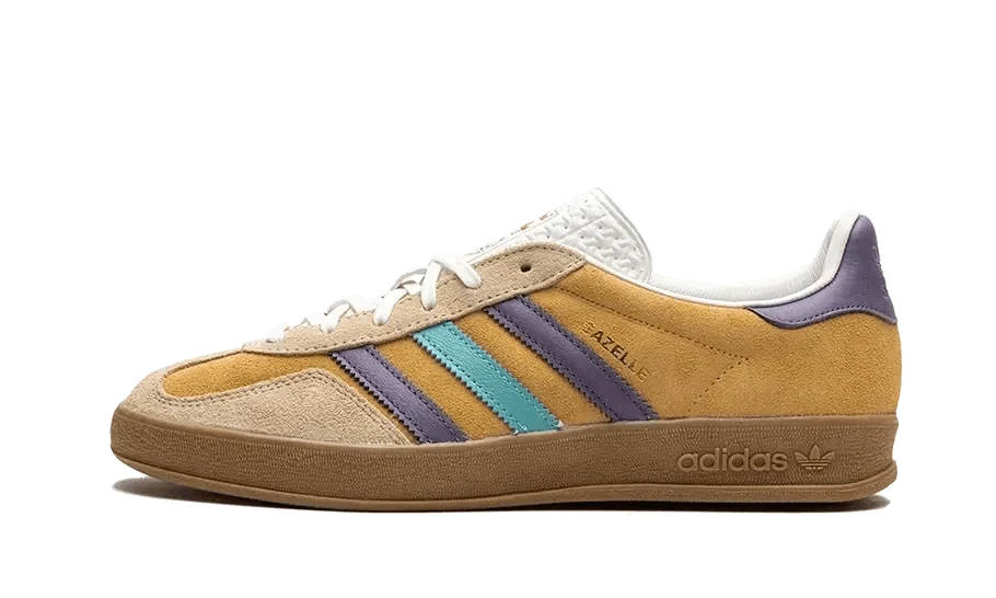 ADIDAS Gazelle Indoor Glow Orange Shadow Violet 3 ADIDAS Gazelle Indoor Glow Orange Shadow Violet